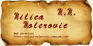 Milica Molerović vizit kartica